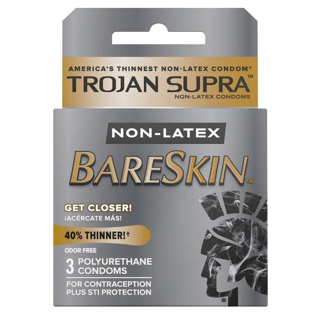 Anal Lubricant | Trojan Condom Supra Microsheer Non Latex Lubricated 3 Pack Anal Lubricant Anal Lubricant