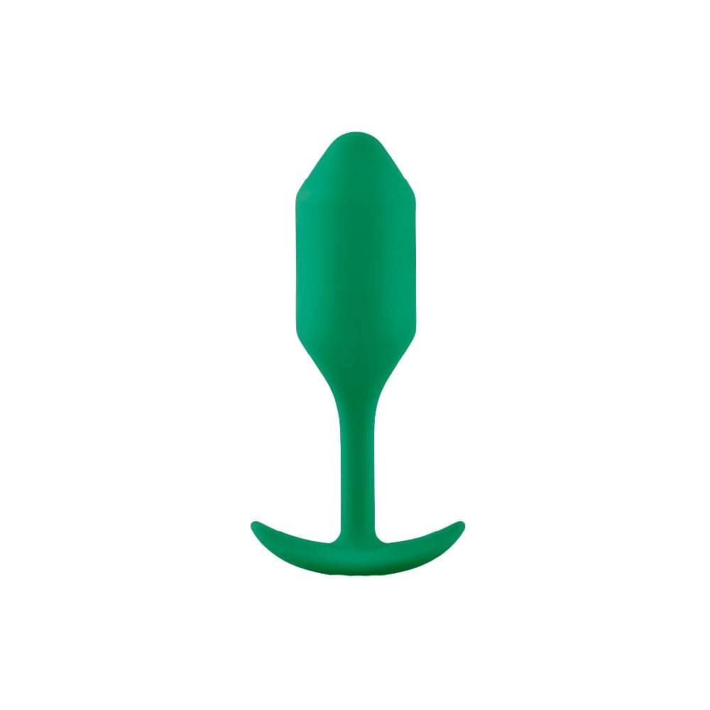 Butt Vibes | B Vibe Weighted Snug Plug Medium – Green Vibrators Butt Vibes