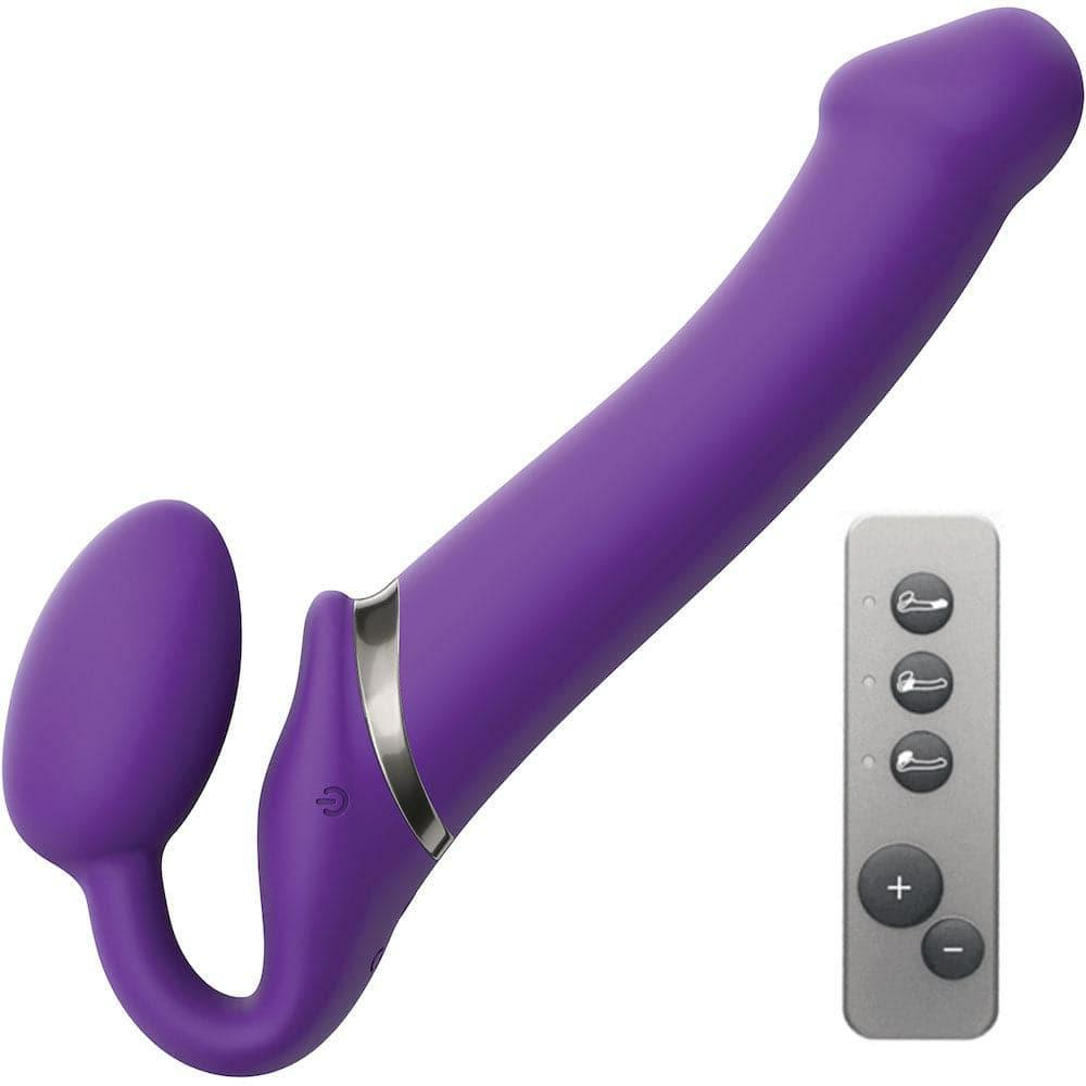 Double Dildo (Share) | Strap-On-Me Double Ended Vibe Remote Control – Large – Purple Dildos Double Dildo (Share)