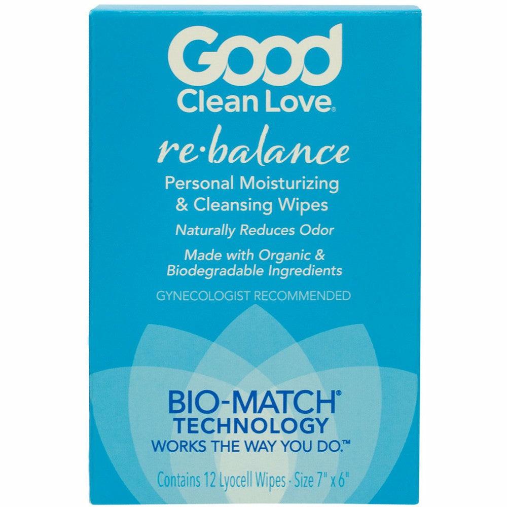 Lubricants & Condoms | Good Clean Love – Rebalance Personal Cleansing Wipes 12 Ct. Accessories Lubricants & Condoms