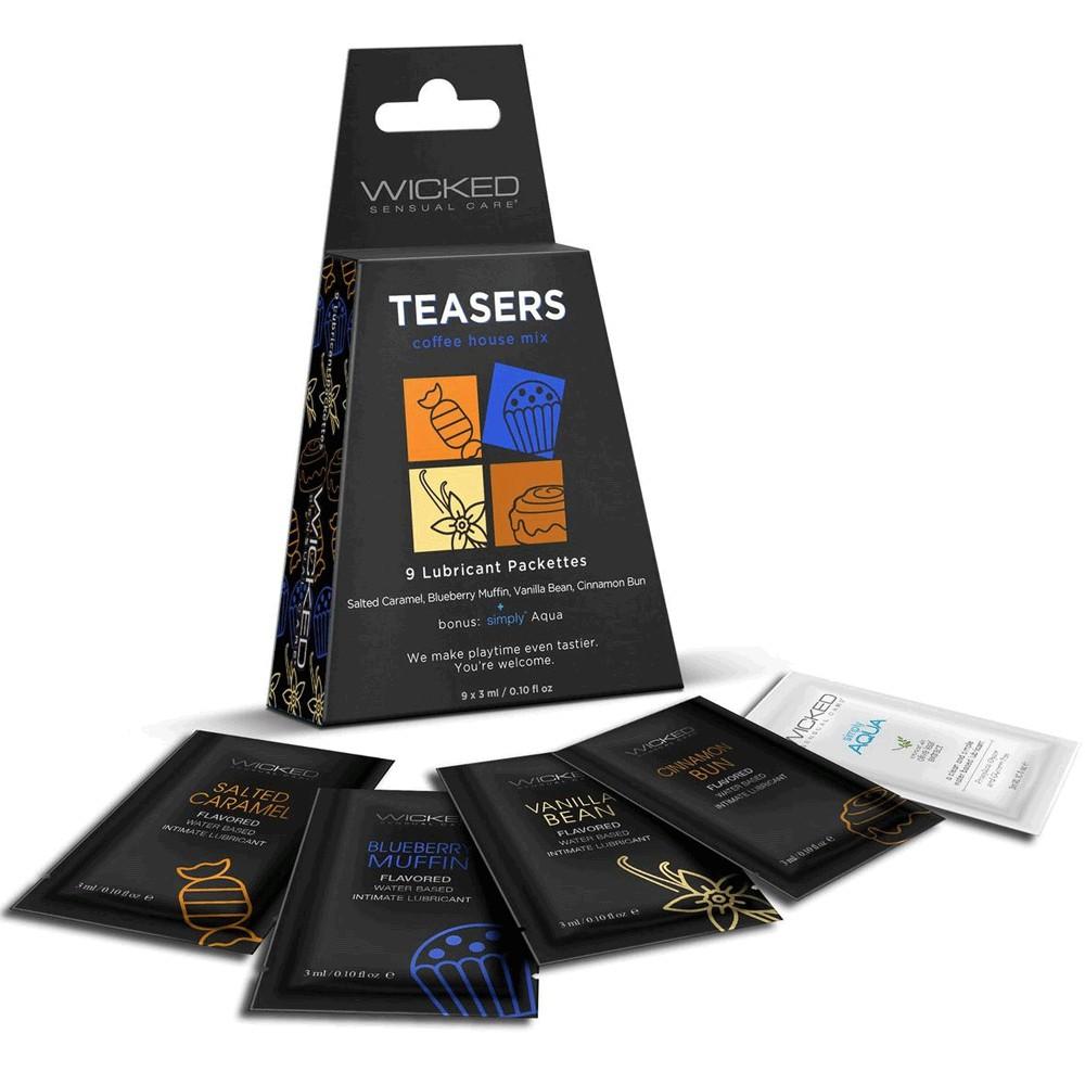 Lubricants & Condoms | Wicked Teasers Coffee House Lubricant Packettes (8 Pack) – Assorted Flavors Accessories Lubricants & Condoms