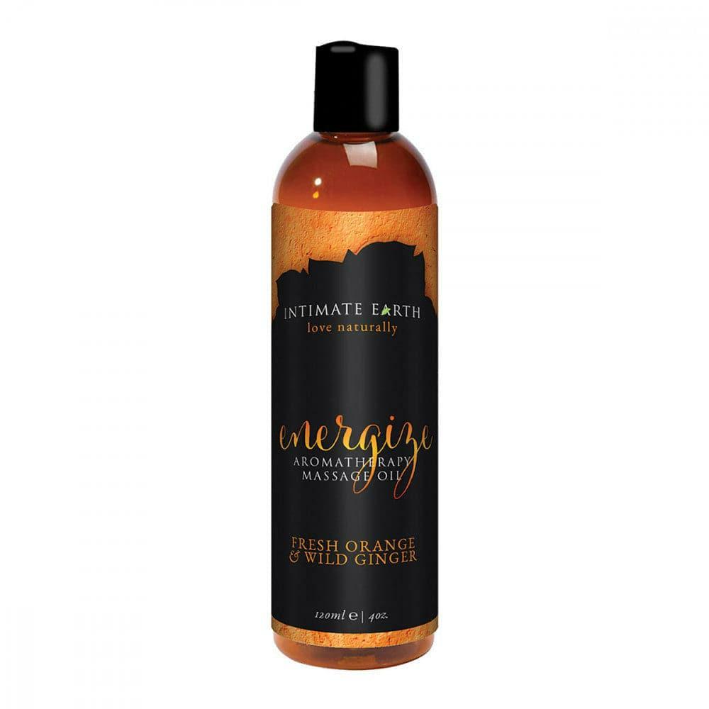 Massage Oil & Stimulating Gels | Energize Aromatherapy Massage Oil 4 Oz. – Orange & Wild Ginger Accessories Massage Oil & Stimulating Gels