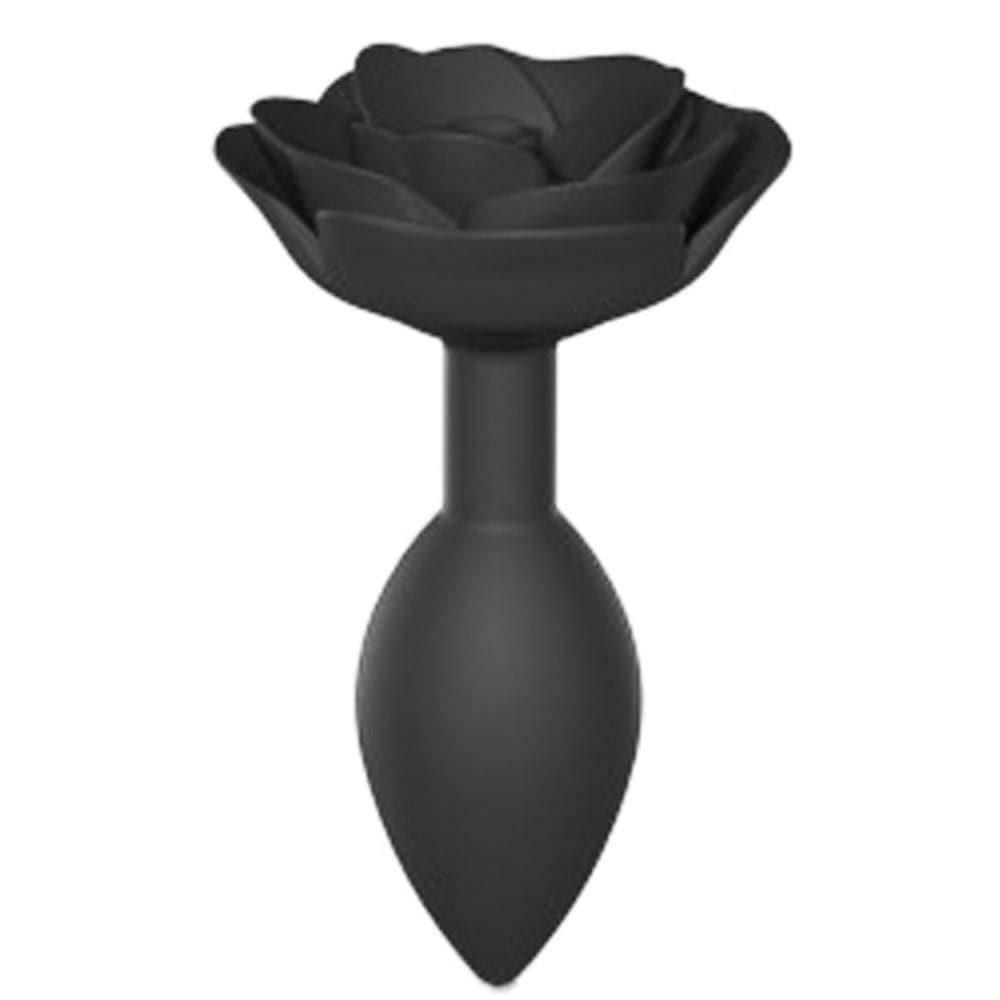 Plugs/Vibes | Lovely Planet Open Roses Silicone Anal Plug – Black Onyx – Large Pegging/Plugs Plugs/Vibes