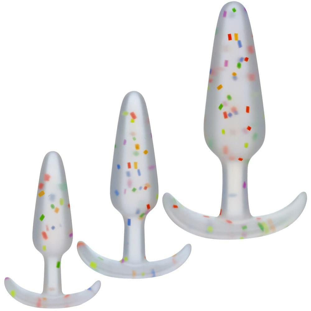 Plugs/Vibes | Mood Naughty Anal Plug Training Set – Pride Confetti Pegging/Plugs Plugs/Vibes