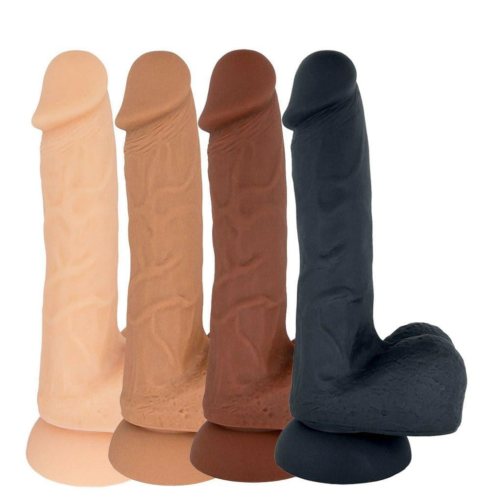 Realistic Dildos | 6″ Lennox Realistic Silicone Dual Density Suction Cup Dildo Dildos Realistic Dildos