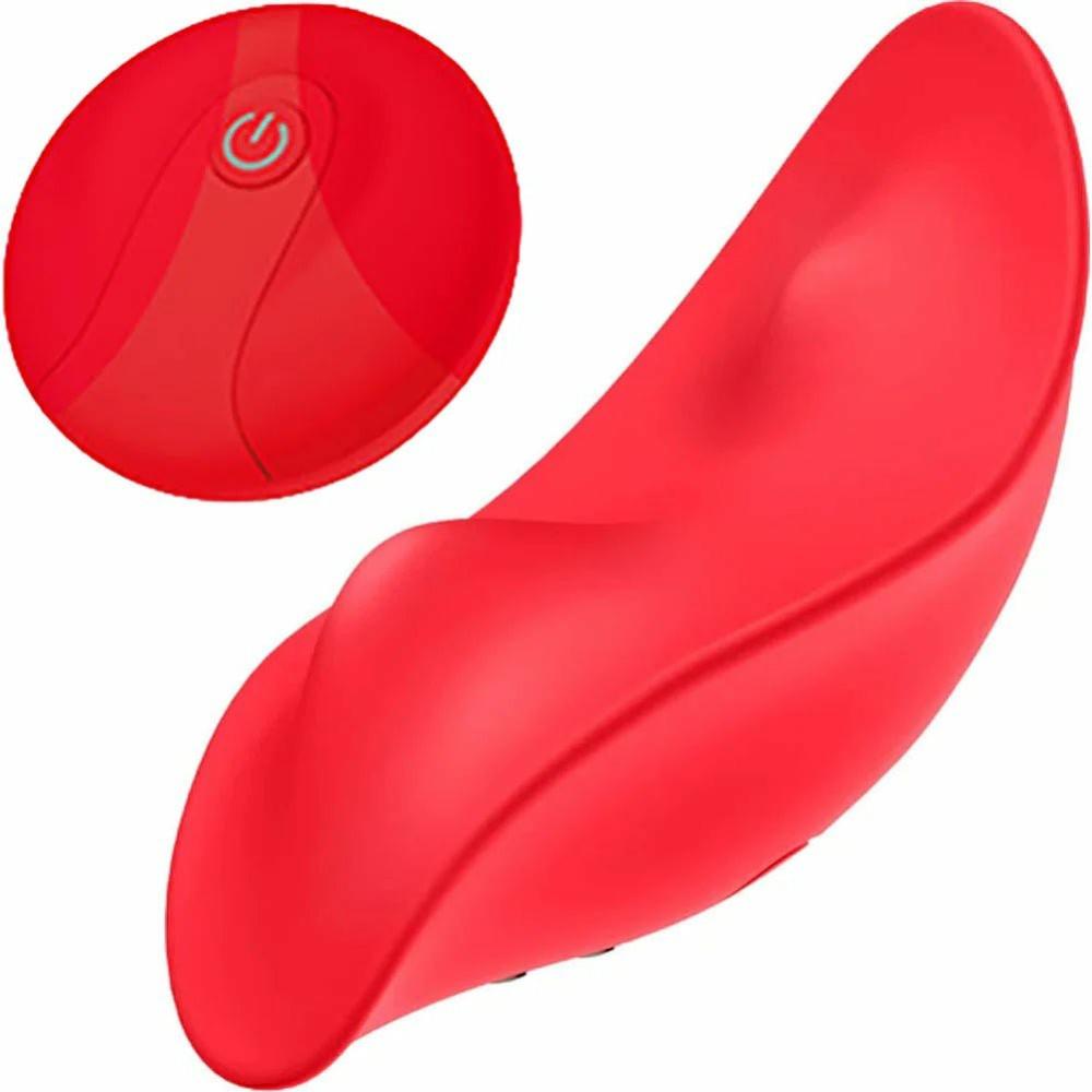 Remote Control Vibes | Luv Inc. Pv-72 Rechargeable Remote Control Wearable Vibe – Red Remote Control Vibes Remote Control Vibes