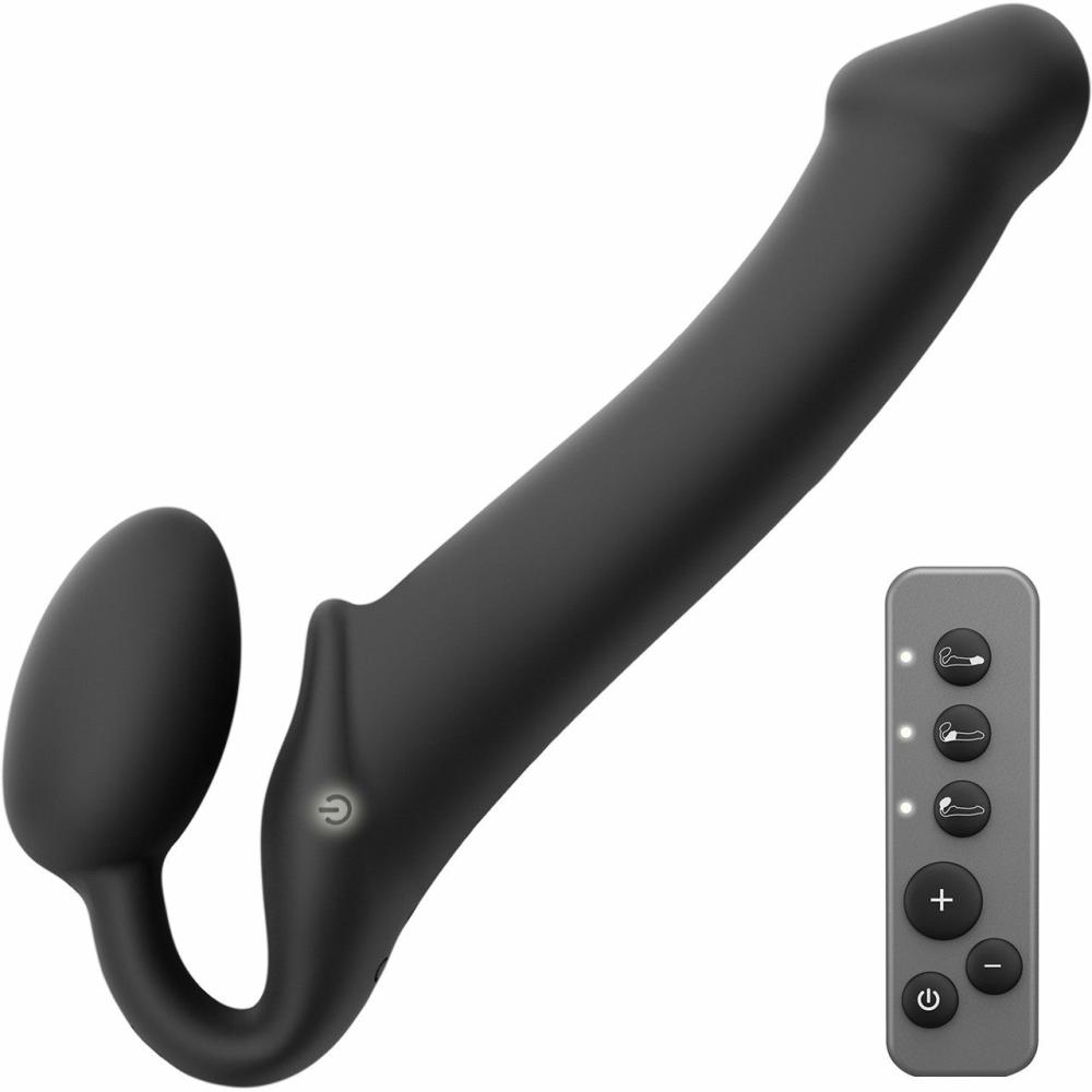 Remote Control Vibes | Strap-On-Me Double Ended Vibe Remote Control – Large – Black Remote Control Vibes Remote Control Vibes