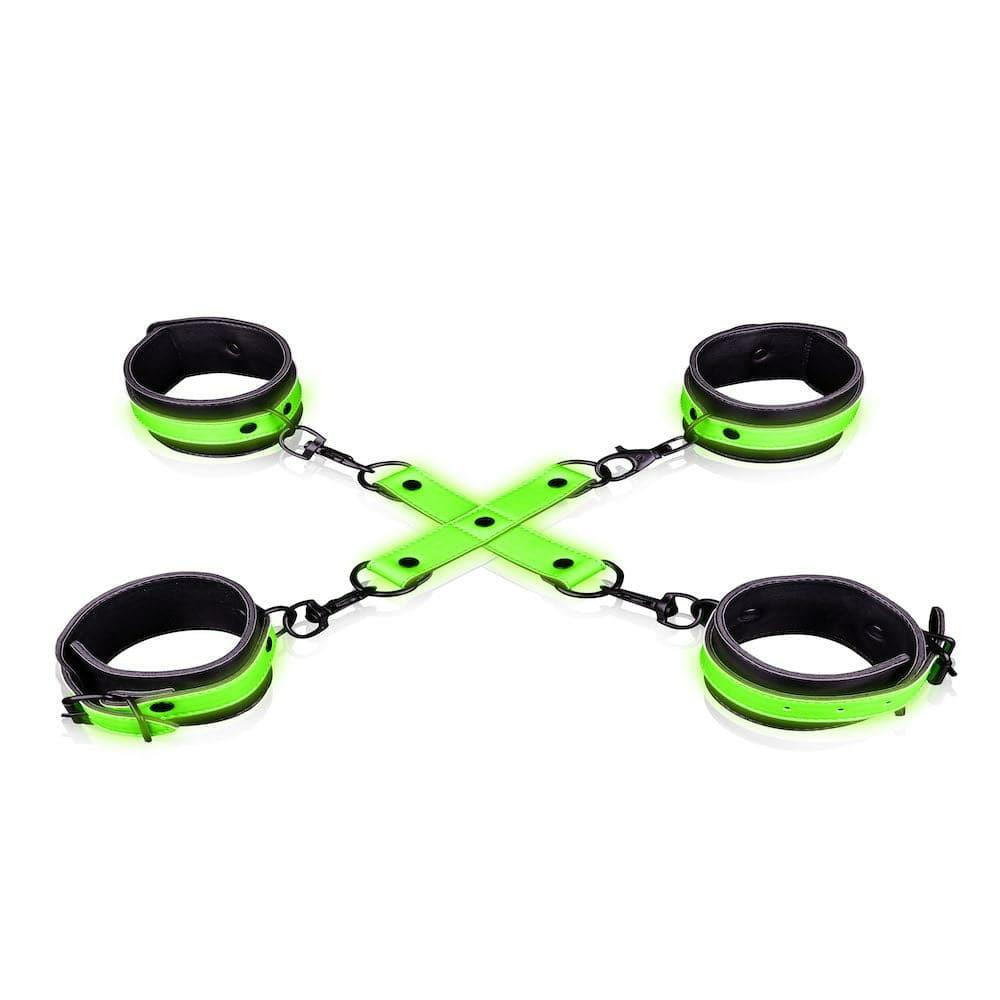 Restraints & Impact Play | Ouch! Glow In The Dark Hogtie Bondage Kit Accessories Restraints & Impact Play