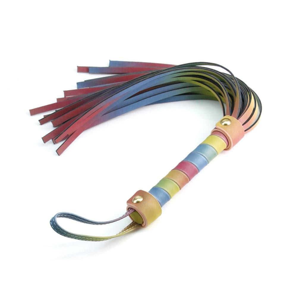 Restraints & Impact Play | Spectra Bondage Rainbow Flogger Accessories Restraints & Impact Play