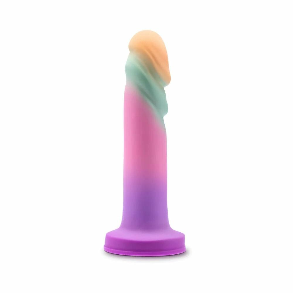 Non-Realistic Dildos | 6.75″ Sunrise Gaze Sherbert Silicone Suction Base Dildo Dildos Non-Realistic Dildos